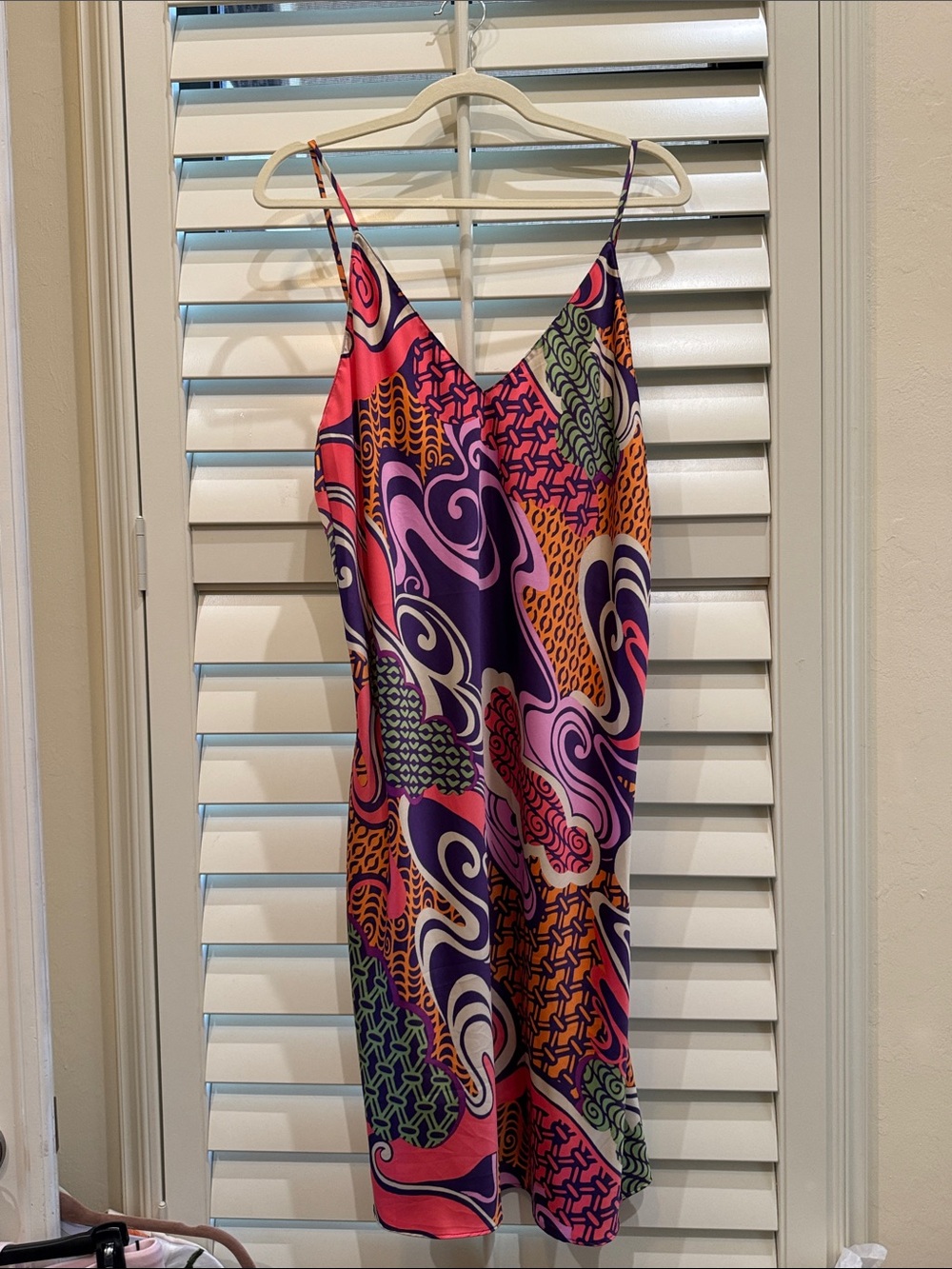 Natori XL Abstract Print Slip